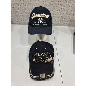 New York Yankees 1999 2001 World Series Champion Baseball Caps‎ Set Wool Blend